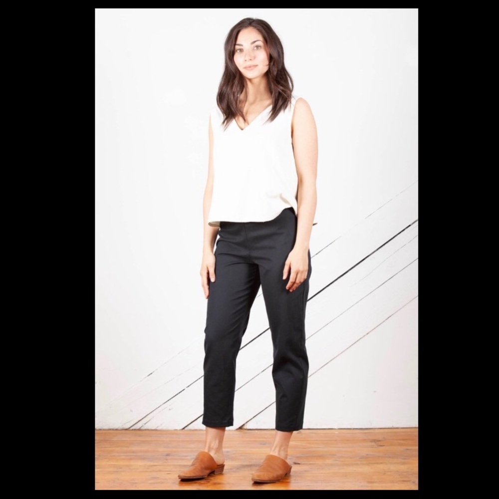 Only Child Solana slim leg pants, black twill, 10P
